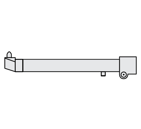 FUBAG Нижнее плечо O 45 х 800мм наклонное c уменьшенным электрододержателем для серии RV