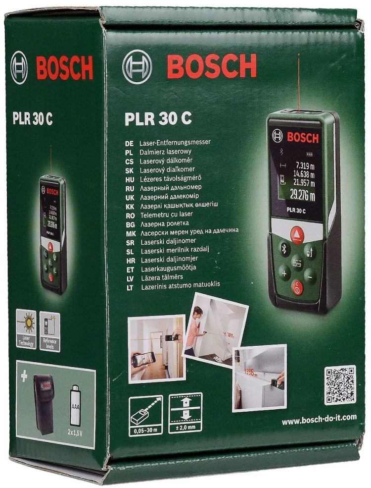Дальномер лазерный BOSCH PLR 30 С