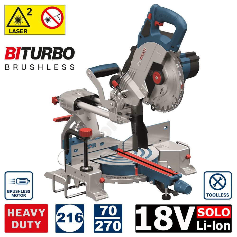 Торцовочная пила Bosch GCM 18V-216 Professional