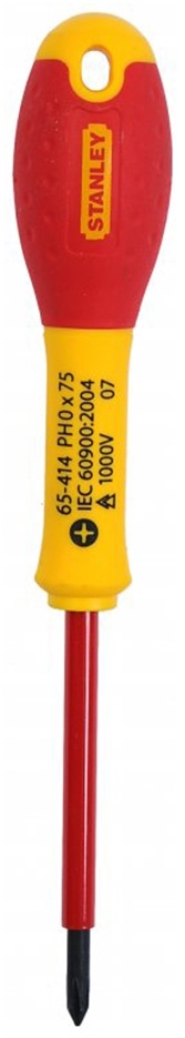 0-65-414 STANLEY ОТВЕРТКА ЭЛЕКТРИКА "FATMAX" ПОД ШЛИЦ PH0 Х 75ММ