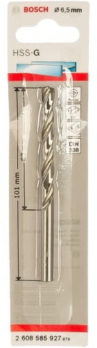 Сверло BOSCH 6,5 мм HSS-G (1)