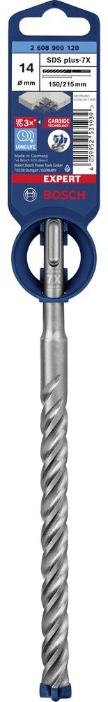 Бур BOSCH SDS plus-7X д/арм.бетона 14x150x215мм Expert