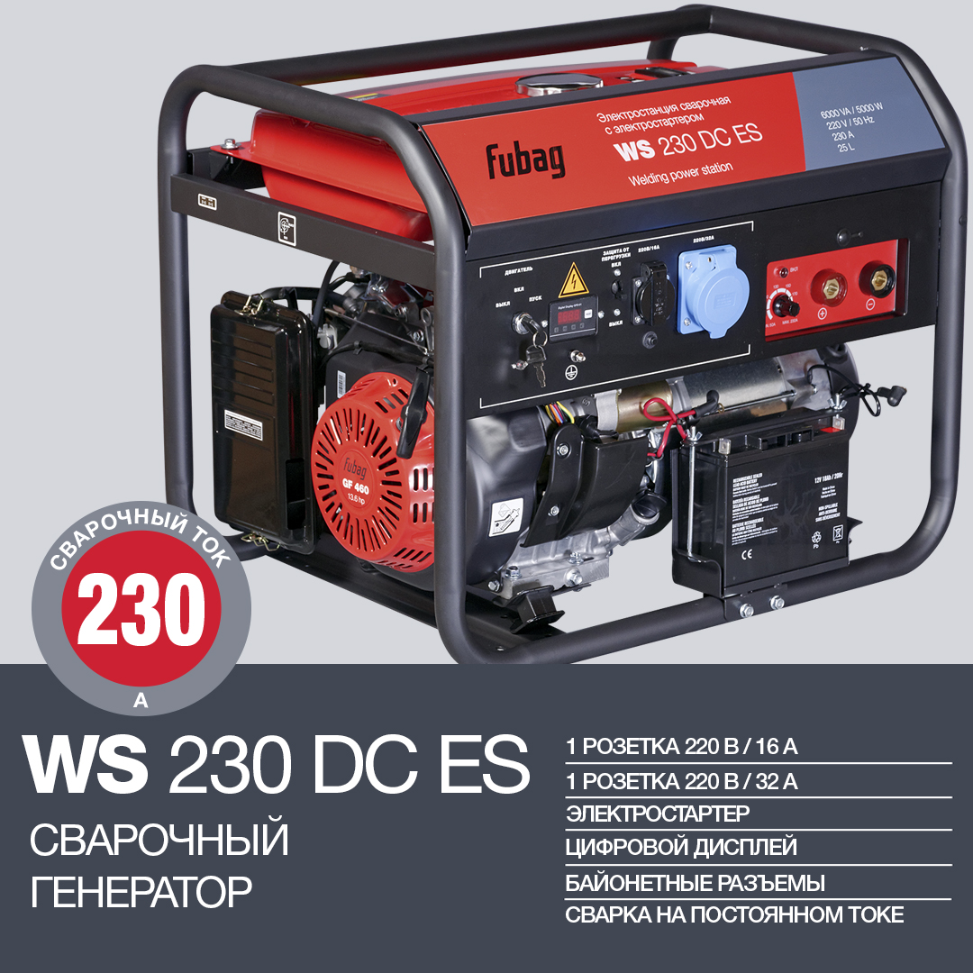 FUBAG Электростанция сварочная WS 230 DC ES