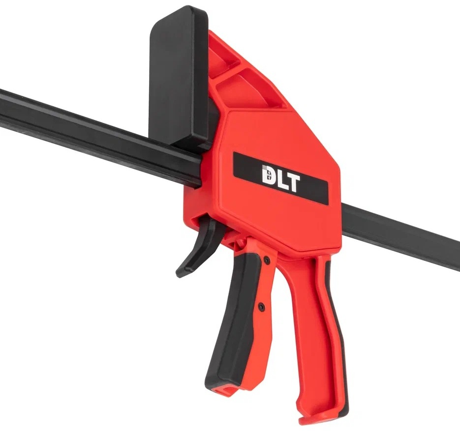 Струбцина пистолетная быстрозажимная DLT, 1200мм, (версия с удлиненной накладкой)