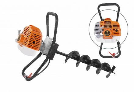 Мотобур CARVER AG-62/000 без шнека,d пос=20мм,62см.куб