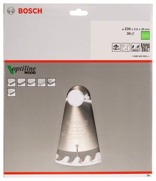 Диск BOSCH циркулярный 230х30 36 OPTILINE