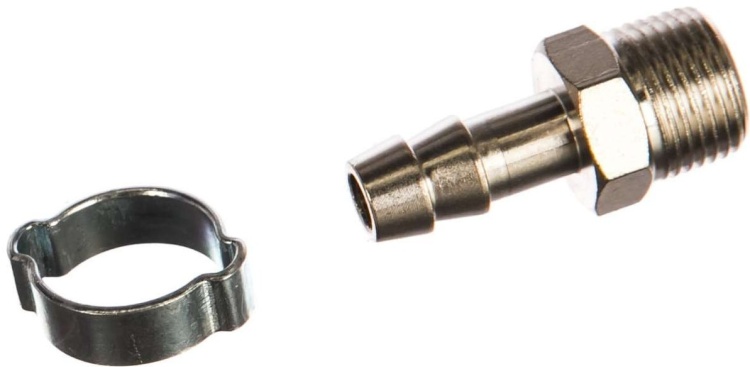 FUBAG Переходник 3/8"M на елочку 10мм с обжимным кольцом 10x15мм, блистер 1 шт