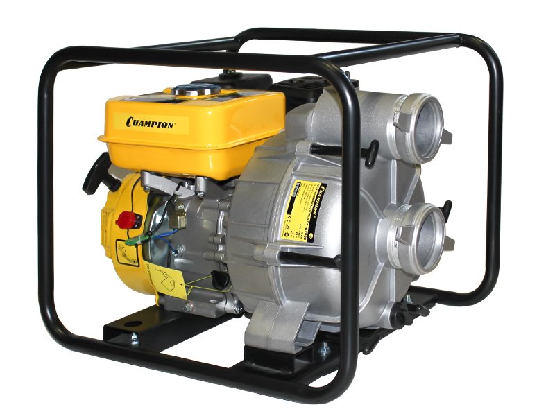Мотопомпа CHAMPION GTP80 (3" грязная вода 1300л/мин 8/26м 7лс 3,6л,34,3кг)