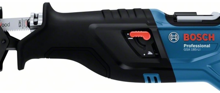Пила сабельная аккумуляторная BOSCH GSA 185-LI без аккумулятора и зарядного устройства