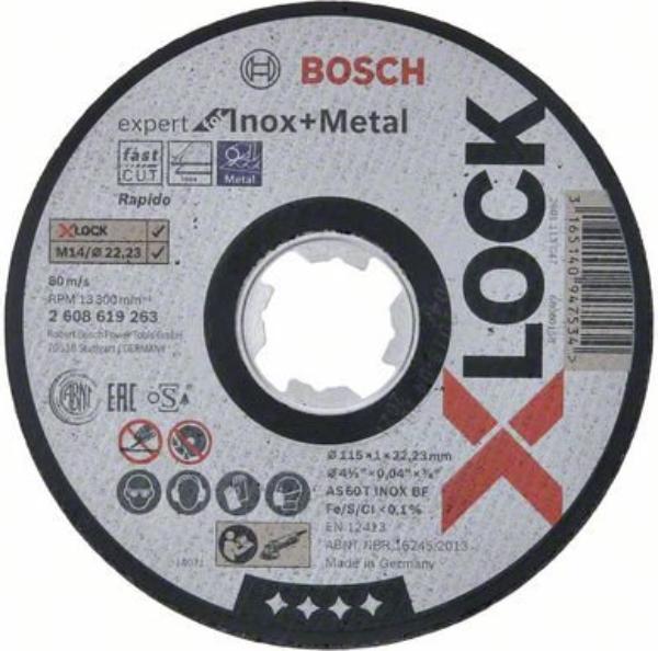 X-LOCK Отрезной диск Expert for Metal & Inox 115x1x22.23 прямой