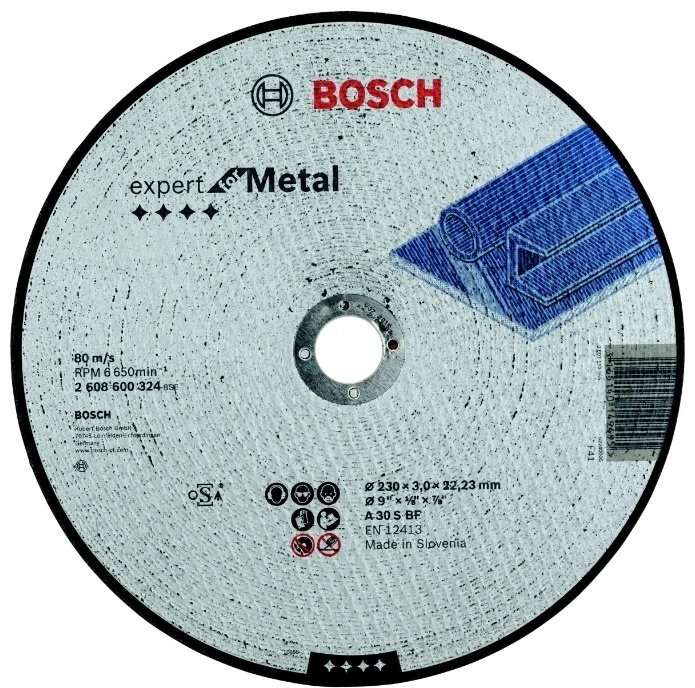 Диск BOSCH Expert Metal 230х3 мм прямой
