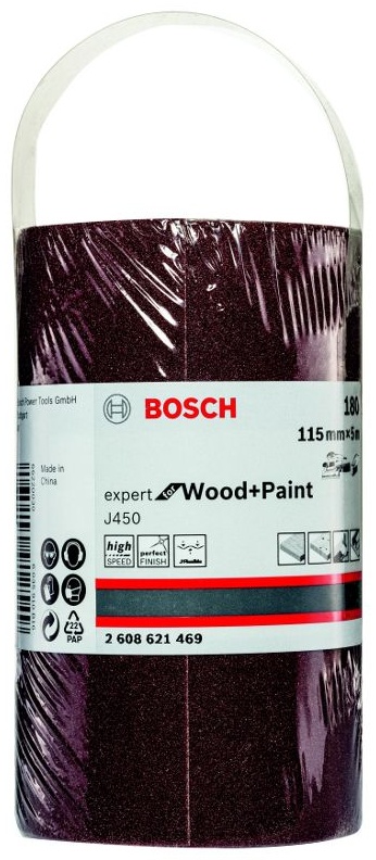 Материал шлифовальный в рулонах G180 - 115mmX5.000mm BOSCH