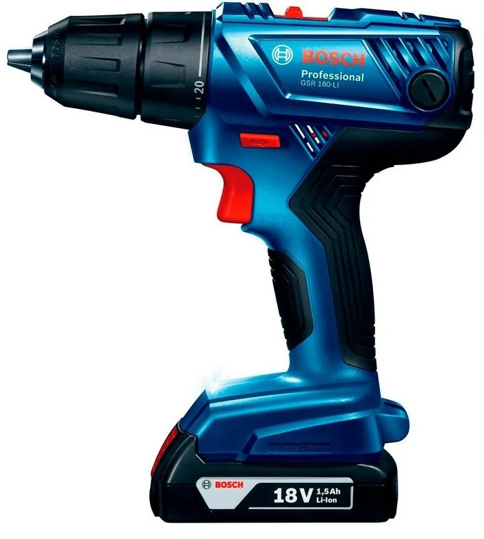 Шуруповерт BOSCH GSR 180-LI Professional (2 x 2 Case)