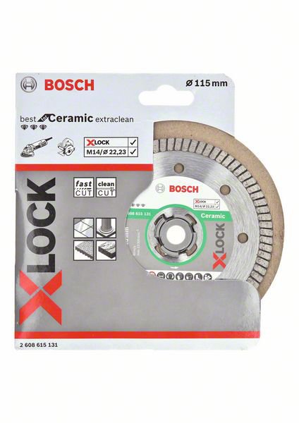 X-LOCK Алмазный диск Best for Ceramic Extraclean Turbo 115 x 22,23 x 1,4 x 7мм