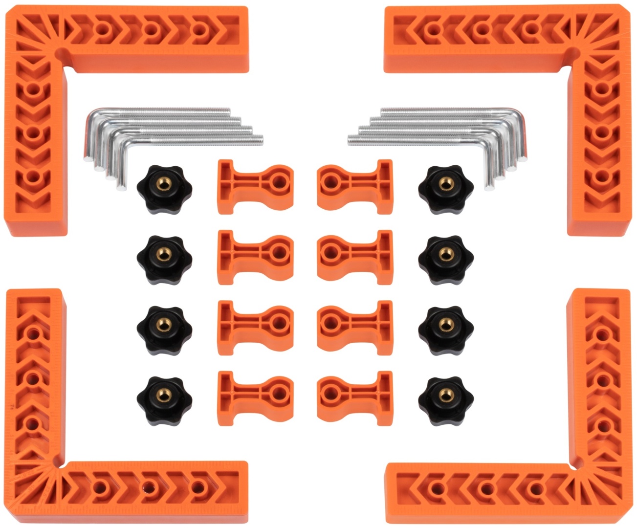 Уголок монтажный, 90 градусов, 15см, (L-образный зажим), набор 4шт