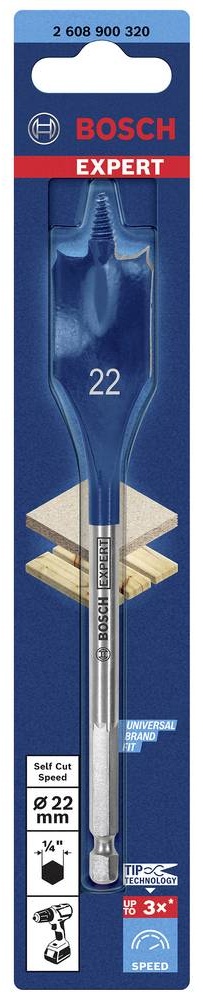 Сверло перовое Self Cut Speed 22х152 мм Expert