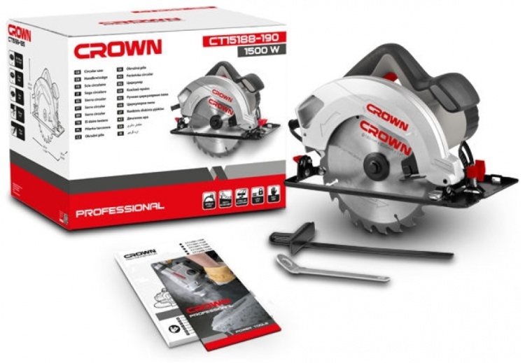 Дисковая пила CROWN CT15188-190