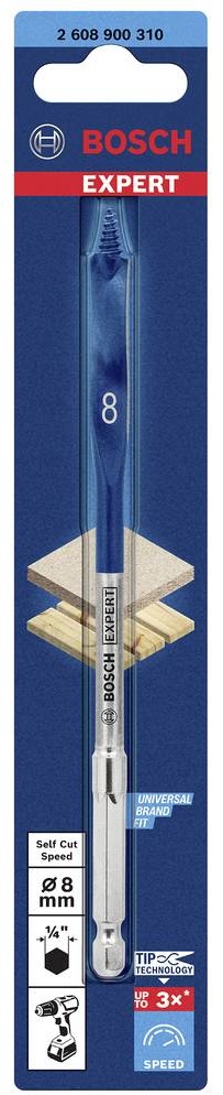 Сверло перовое Self Cut Speed 8х152 мм Expert