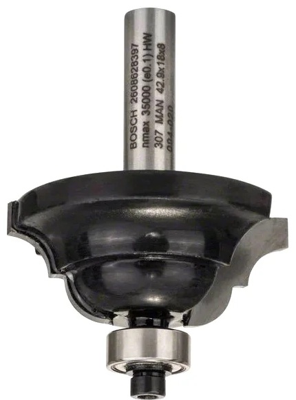 Фреза BOSCH профиль D Std S8/R6.3/B15/L18