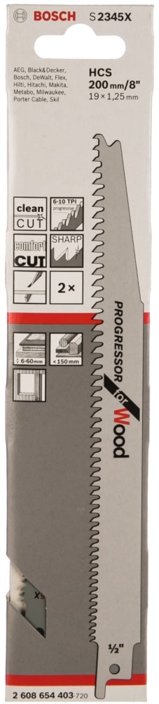 Пилки cабельные S-2345 X ВОSСН (2)