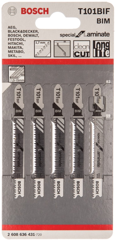 Пилки T-101 BIF,BIM ВОSСН (5)