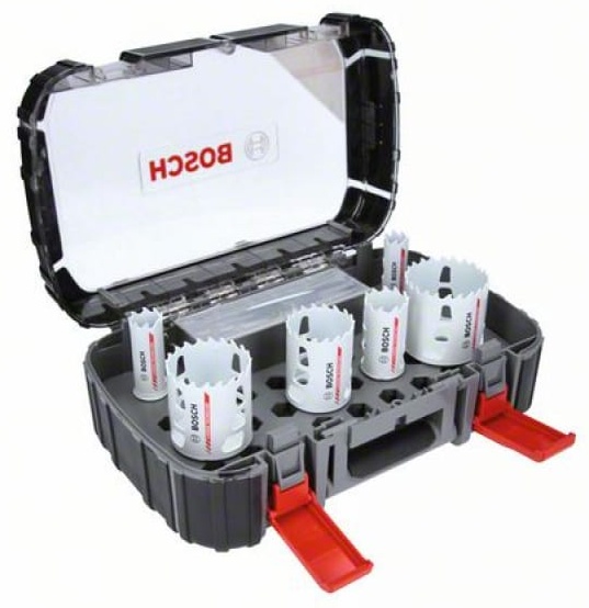 Набор коронок универсальных - HM Tough Material 22/ 25/ 35/ 51/ 60/ 68 mm Expert BOSCH