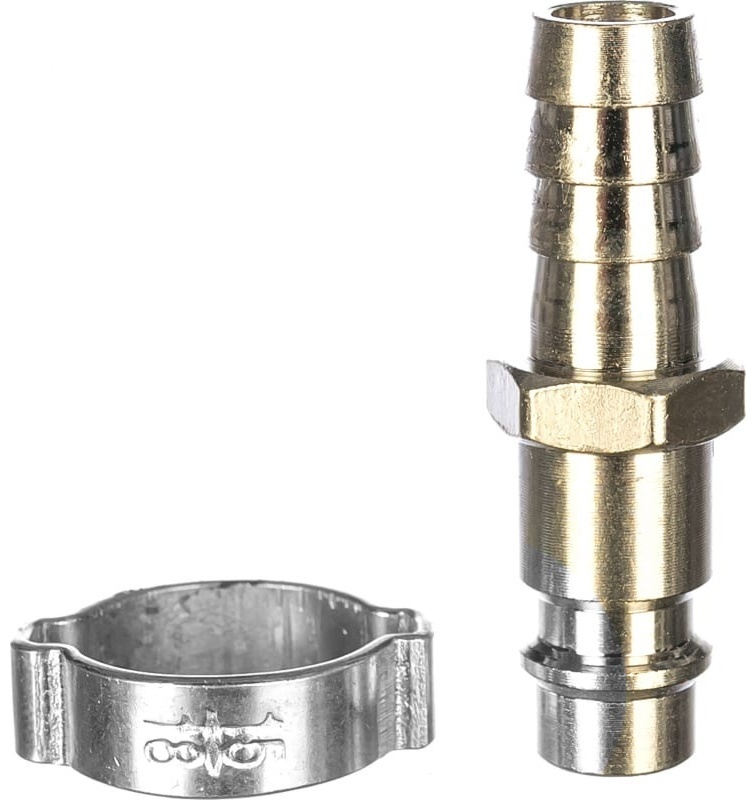 FUBAG Разъемное соединение рапид (штуцер), елочка 10мм с обжимным кольцом 10x15мм