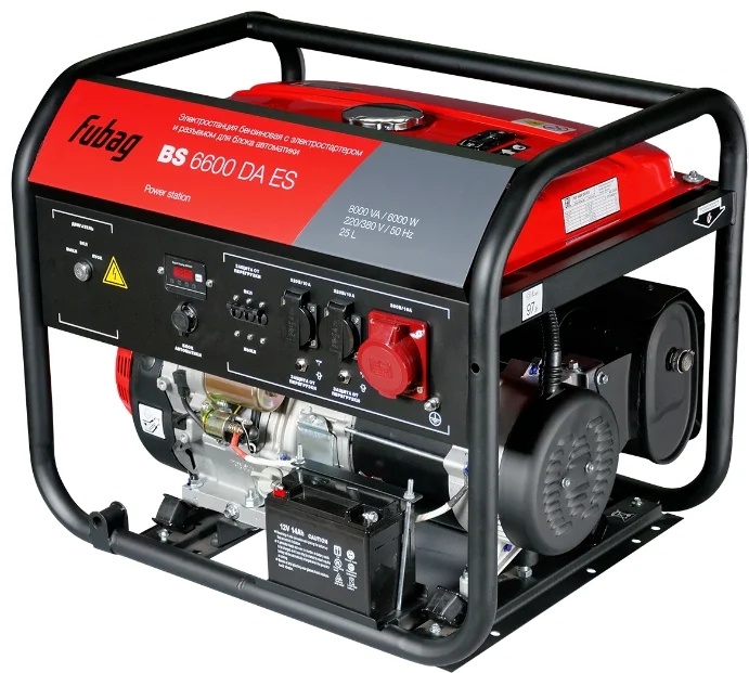 FUBAG Бензиновый генератор с электростартером и коннектором автоматики BS 6600 DA ES