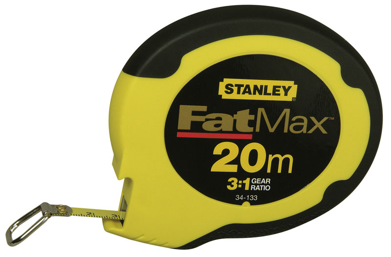 0-34-133 STANLEY РУЛЕТКА ИЗМЕРИТЕЛЬНАЯ ДЛИННАЯ "FATMAX" С МЕТАЛЛИЧЕСКИМ ПОЛОТНОМ 20М X 10MM
