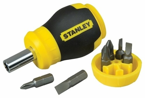 0-66-357 STANLEY  ОТВЕРТКА "MULTIBIT STUBBY" СО СМЕННЫМИ ВСТАВКАМИ