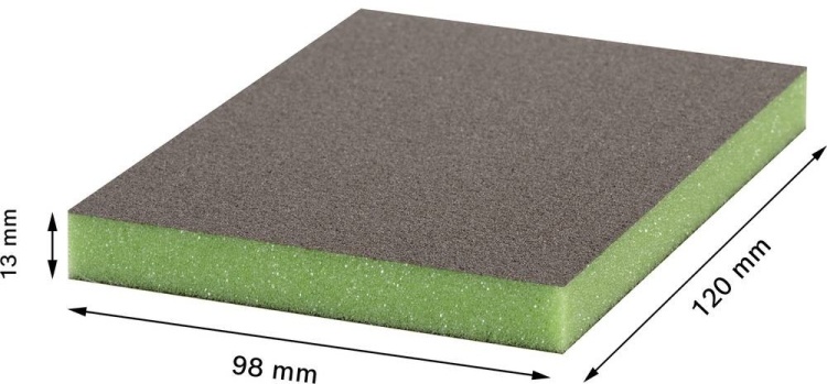 Губка 98x120x13мм Contour Super fine Expert BOSCH