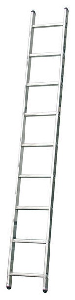 Лестница приставная односекционная алюминиевая KRAUSE CORDA 9 ступеней