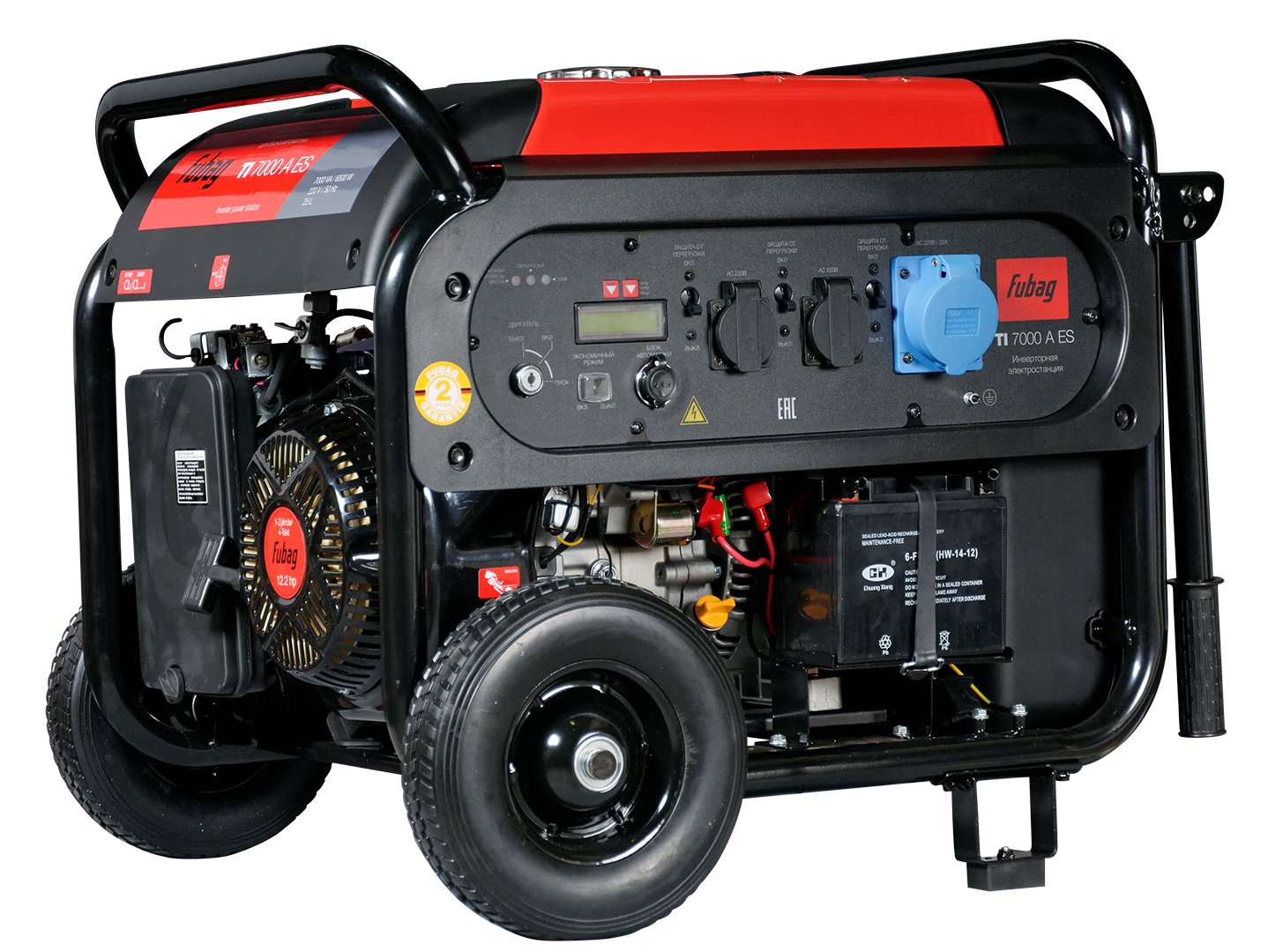 FUBAG Электростанция инверторная с электростартером и коннектором автоматики TI 7000 A ES