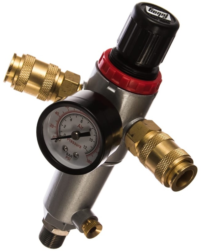 FUBAG Фильтр с регулятором давления FR-003 с манометром, наружная резьба, 0-12бар, 3/8"