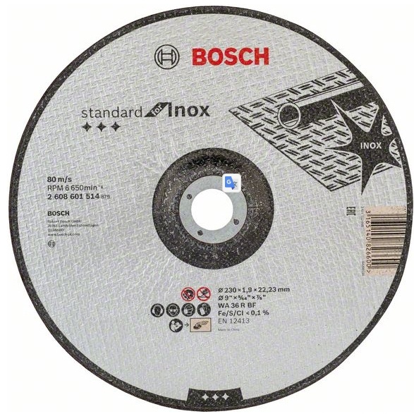 Диск Standart Inox 230x1.9мм BOSCH