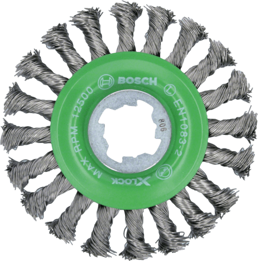 X-LOCK Кольцевая щетка пучки 115мм INOX СТАЛЬ 0.5мм