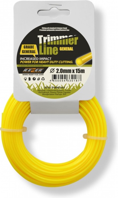 Леска GENERAL 2.0мм 15м кругл. REZER