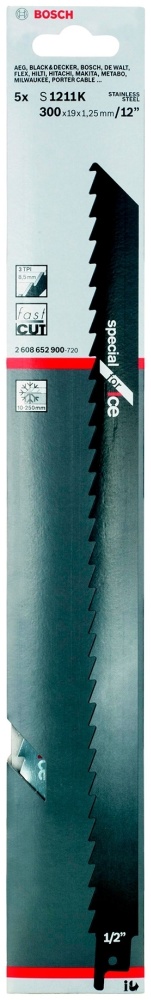 Полотно пильное S1211K (300 мм) Bosch