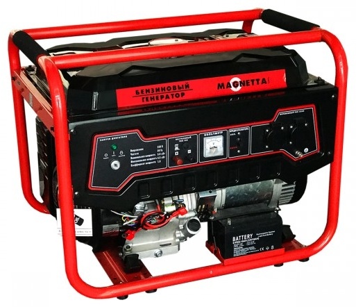 Magnetta, GFE6500, Бензиновый генератор 5 кВт, 220 В
