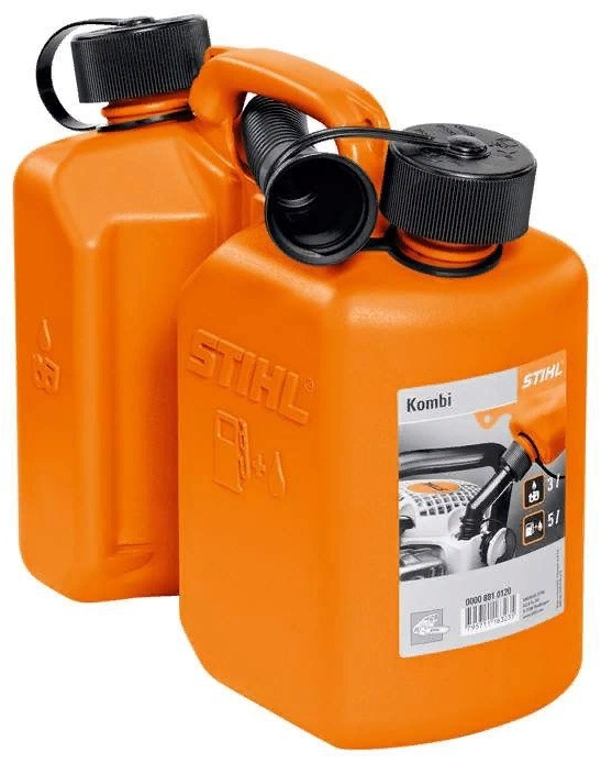 Комби-канистра двойной бак, 3 л горючего, 1,5 л масла Штиль
