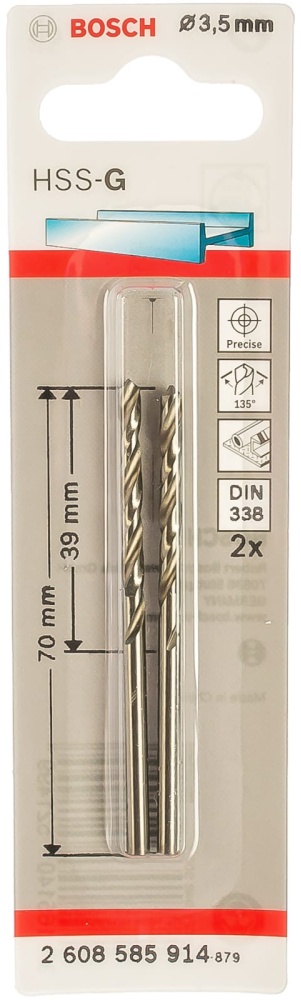 Сверло BOSCH 3,5 мм HSS-G (2)