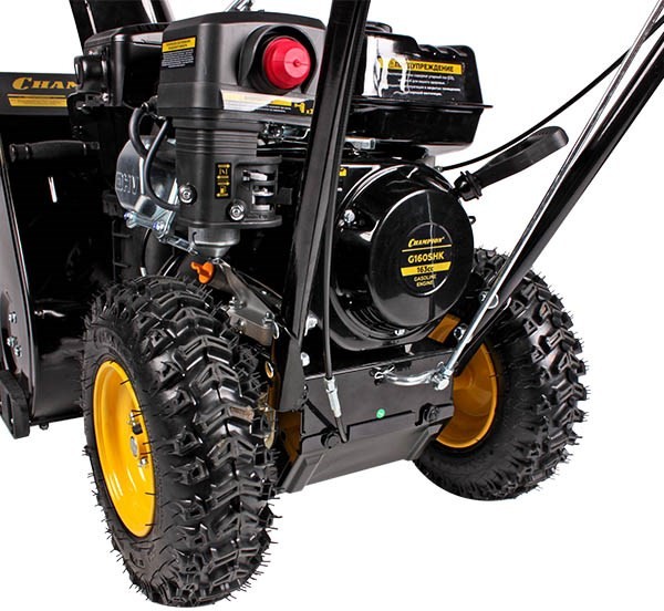 Снегоотбрасыватель  CHAMPION ST553 (5,5лс 53см 4F/1R колеса 3,6л 56,5кг руч.стартер)