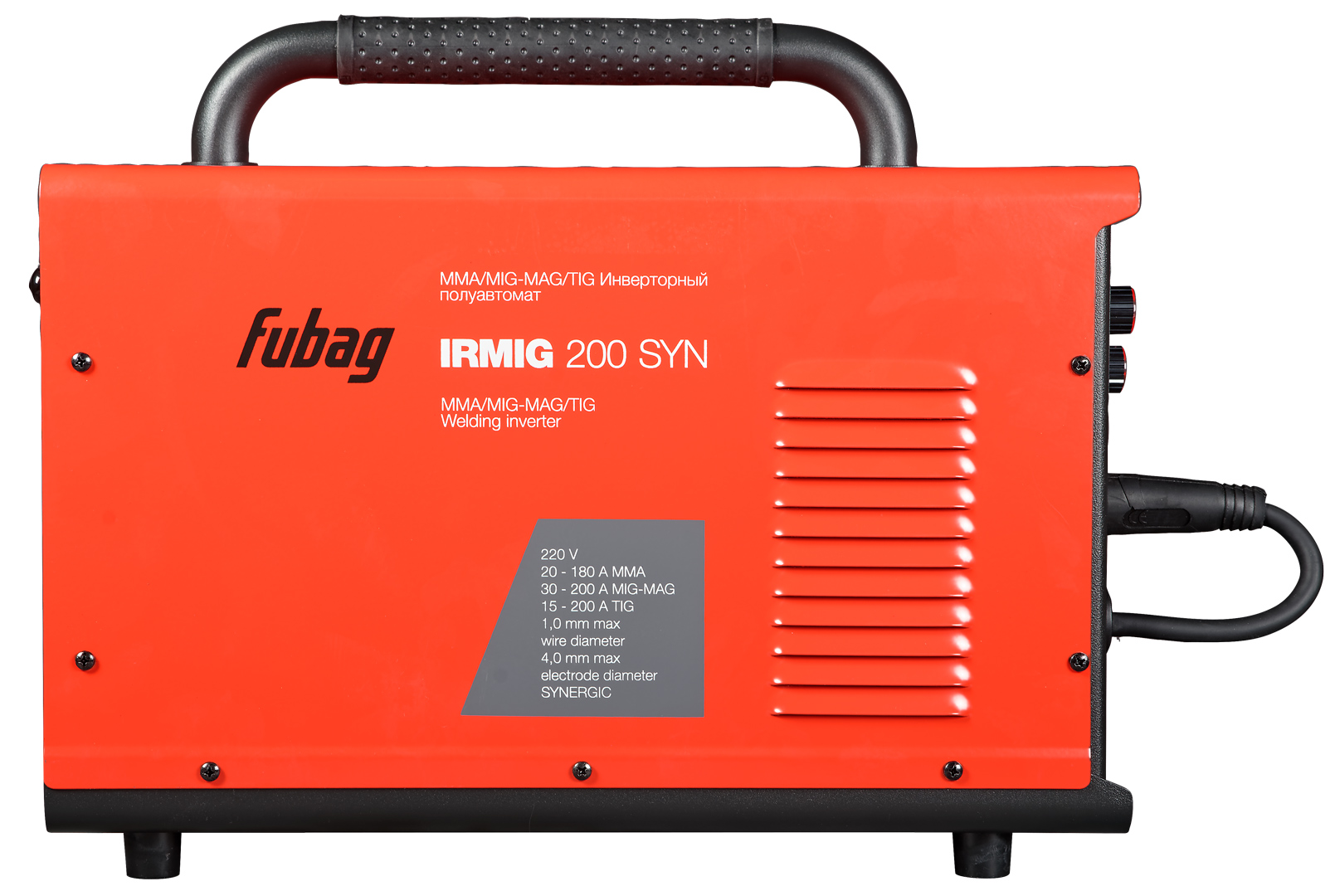 FUBAG Сварочный полуавтомат IRMIG 200 SYN с горелкой FB 250 3 м