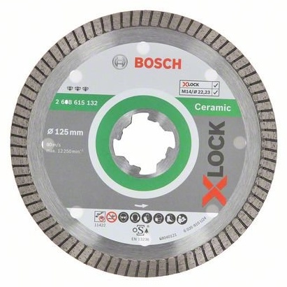 X-LOCK Алмазный диск Best for Ceramic Extraclean Turbo 125 x 22,23 x 1,4 x 7мм