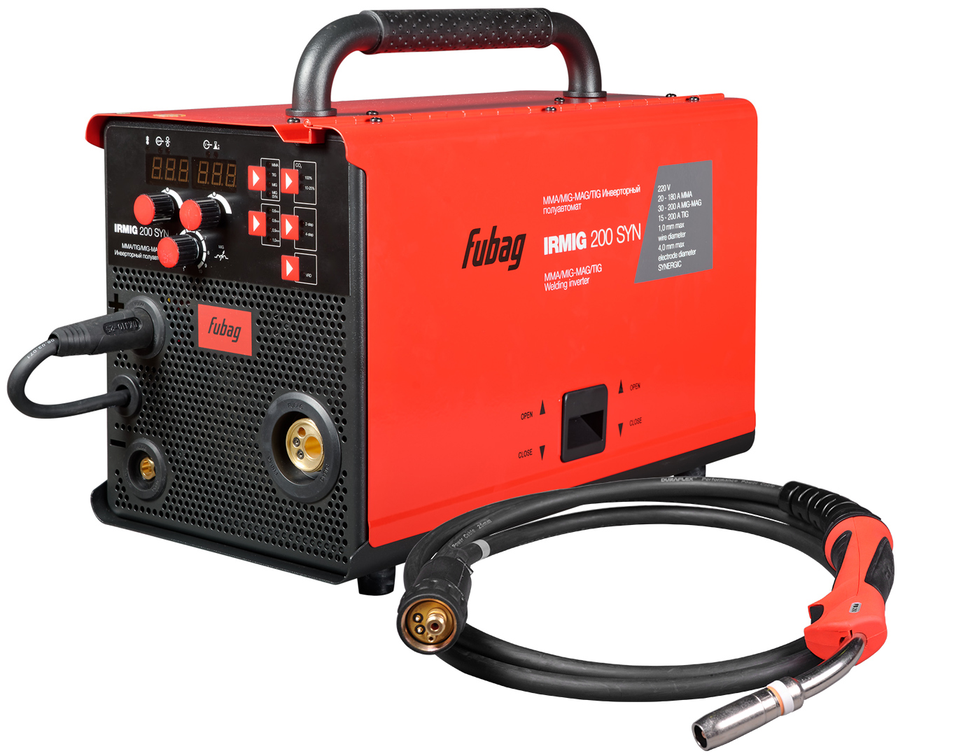 FUBAG Сварочный полуавтомат IRMIG 200 SYN с горелкой FB 250 3 м