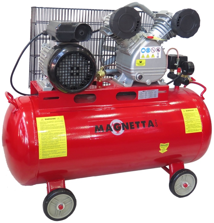 Magnetta, SV0.25/8-80L, Компрессор воздушный поршневой масляный с ременным приводом