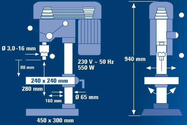 Сверлильный станок Einhell BT-BD 801 Е